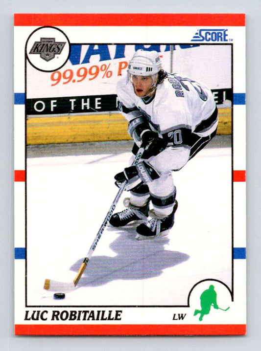 1990-91 Score American #150 Luc Robitaille  Los Angeles Kings  Image 1