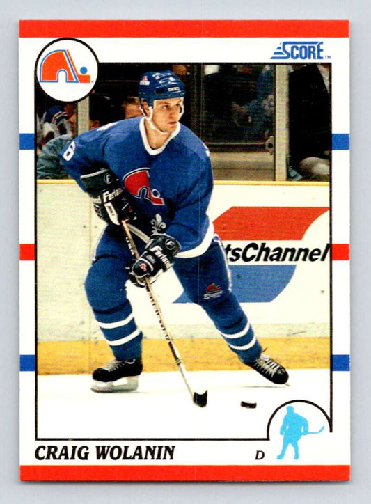 1990-91 Score American #167 Craig Wolanin  RC Rookie Quebec Nordiques  Image 1