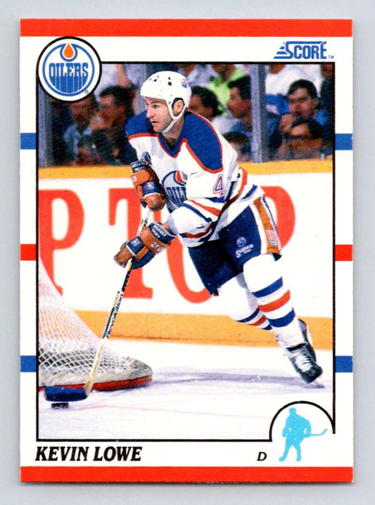 1990-91 Score American #170 Kevin Lowe  Edmonton Oilers  Image 1