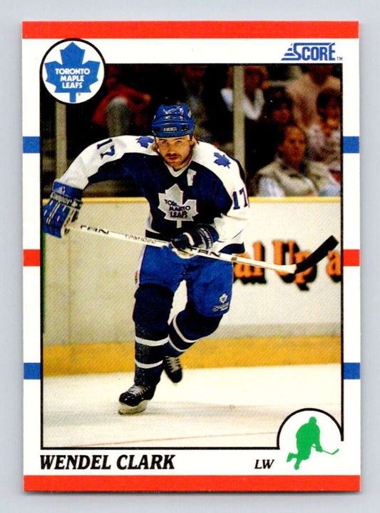 1990-91 Score American #171 Wendel Clark  Toronto Maple Leafs  Image 1