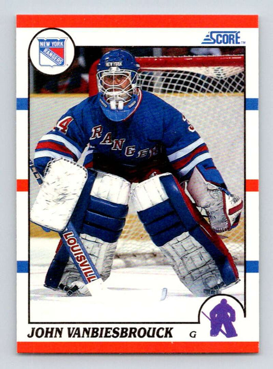 1990-91 Score American #175 John Vanbiesbrouck  New York Rangers  Image 1