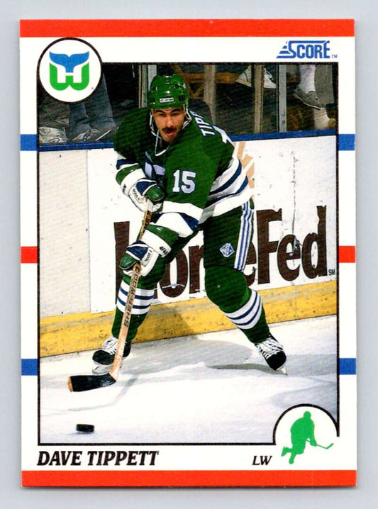 1990-91 Score American #192 Dave Tippett  Hartford Whalers  Image 1