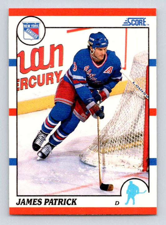 1990-91 Score American #194 James Patrick  New York Rangers  Image 1