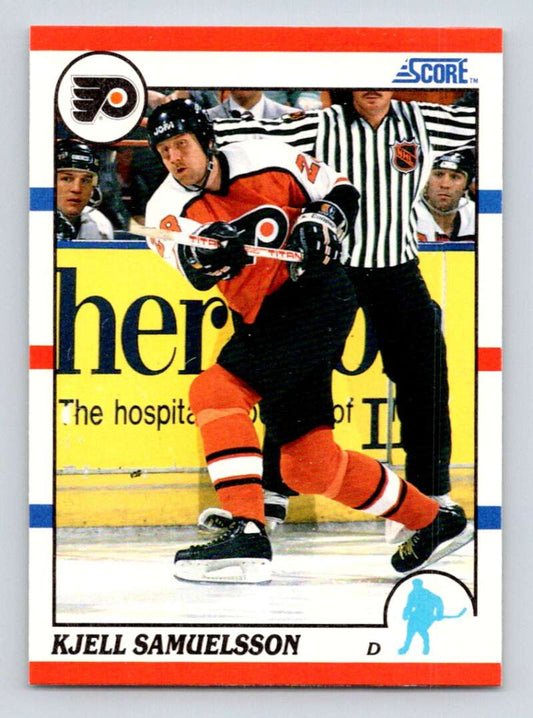 1990-91 Score American #197 Kjell Samuelsson  Philadelphia Flyers  Image 1