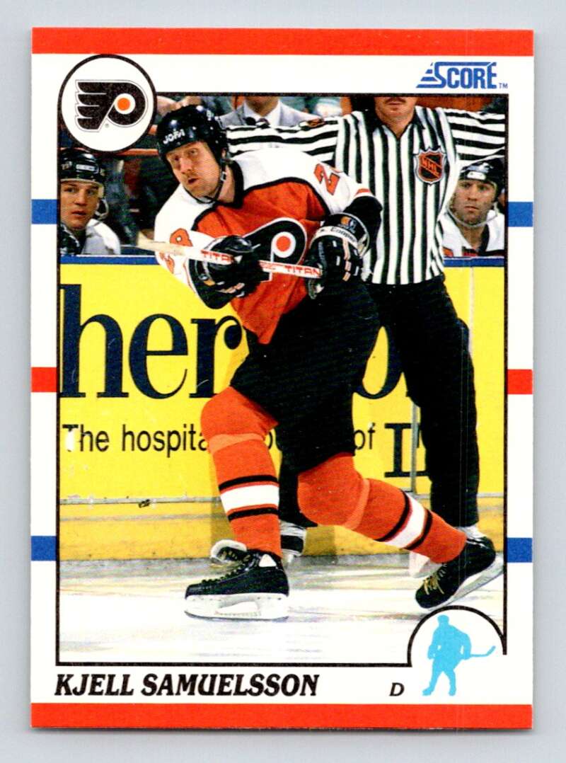 1990-91 Score American #197 Kjell Samuelsson  Philadelphia Flyers  Image 1