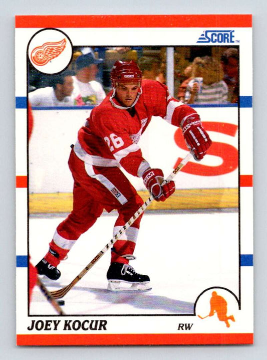 1990-91 Score American #201 Joey Kocur  RC Rookie Detroit Red Wings  Image 1