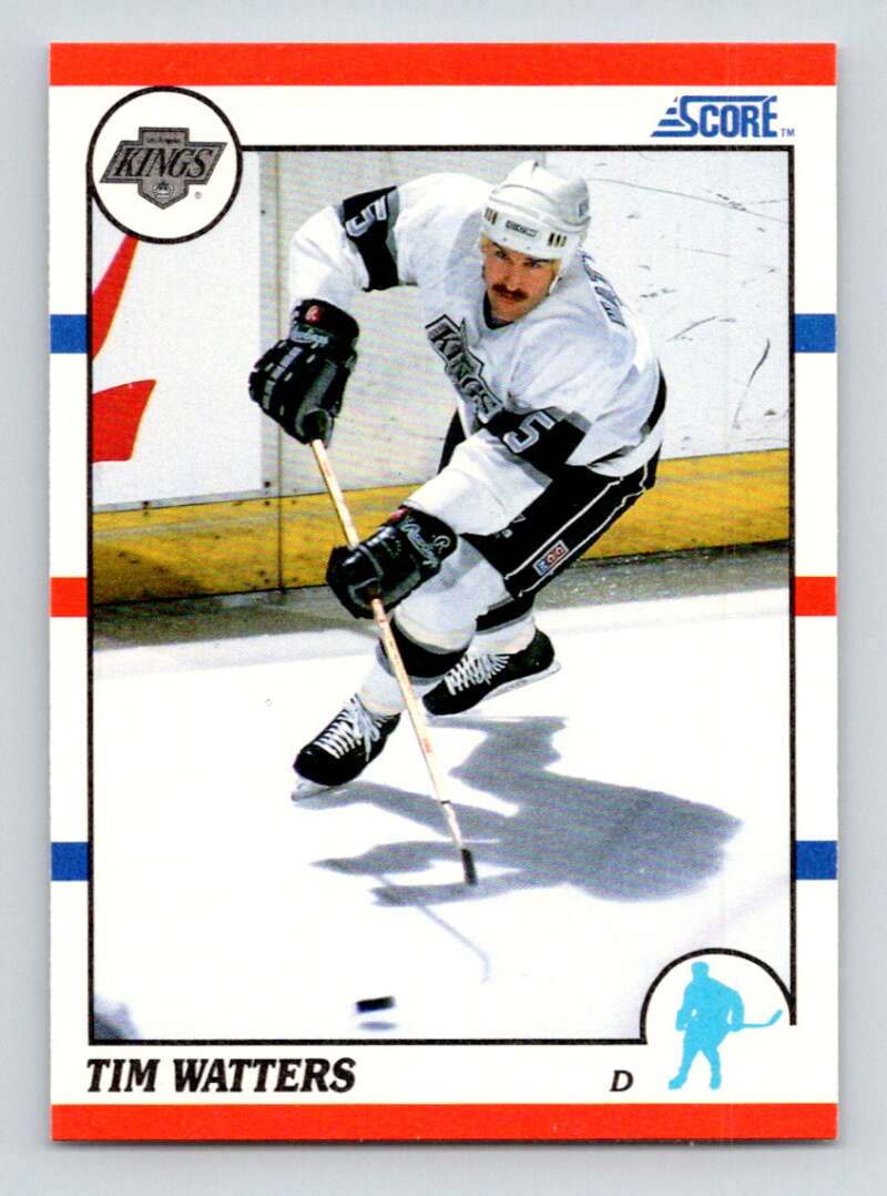 1990-91 Score American #204 Tim Watters  Los Angeles Kings  Image 1