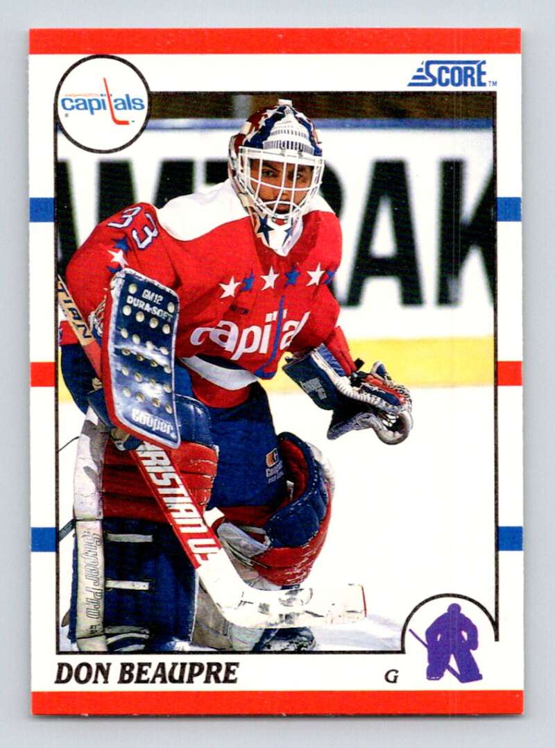 1990-91 Score American #215 Don Beaupre  Washington Capitals  Image 1