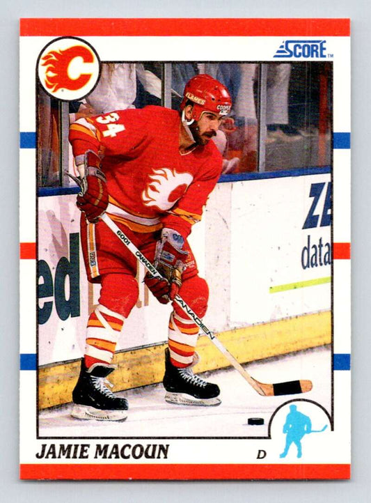 1990-91 Score American #216 Jamie Macoun  Calgary Flames  Image 1