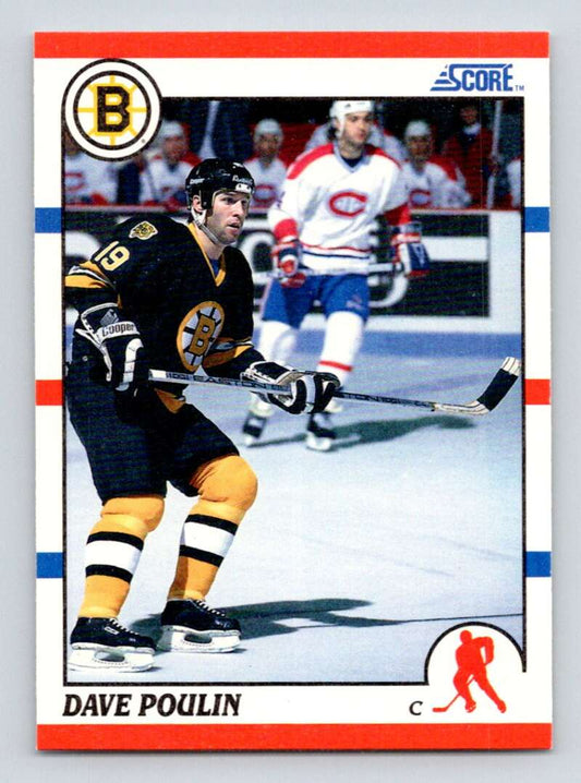 1990-91 Score American #217 Dave Poulin  Boston Bruins  Image 1