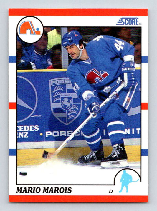 1990-91 Score American #229 Mario Marois  Quebec Nordiques  Image 1