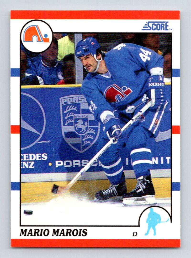 1990-91 Score American #229 Mario Marois  Quebec Nordiques  Image 1