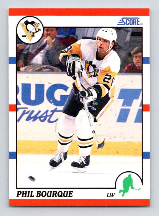 1990-91 Score American #234 Phil Bourque  Pittsburgh Penguins  Image 1