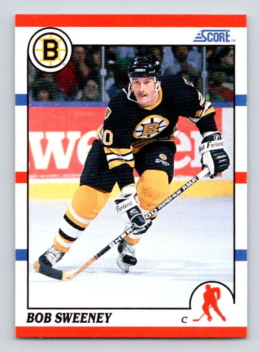 1990-91 Score American #235 Bob Sweeney  Boston Bruins  Image 1