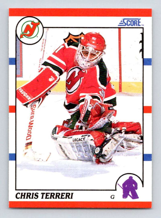 1990-91 Score American #239 Chris Terreri  RC Rookie New Jersey Devils  Image 1