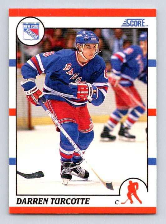1990-91 Score American #241 Darren Turcotte  RC Rookie New York Rangers  Image 1