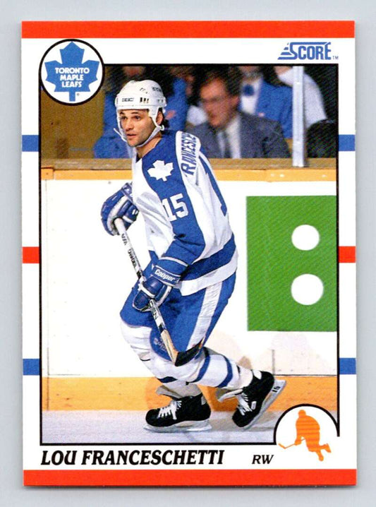 1990-91 Score American #266 Lou Franceschetti  RC Rookie Maple Leafs  Image 1