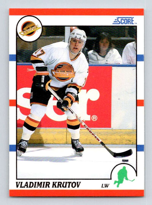 1990-91 Score American #273 Vladimir Krutov  RC Rookie Vancouver Canucks  Image 1