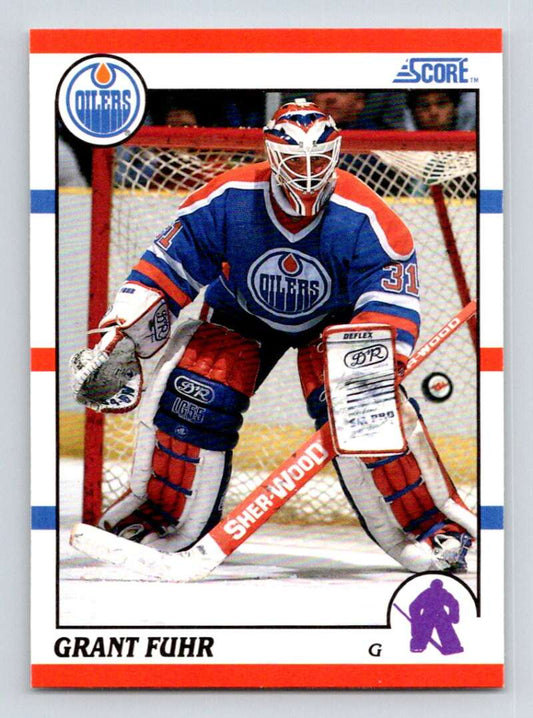 1990-91 Score American #275 Grant Fuhr  Edmonton Oilers  Image 1