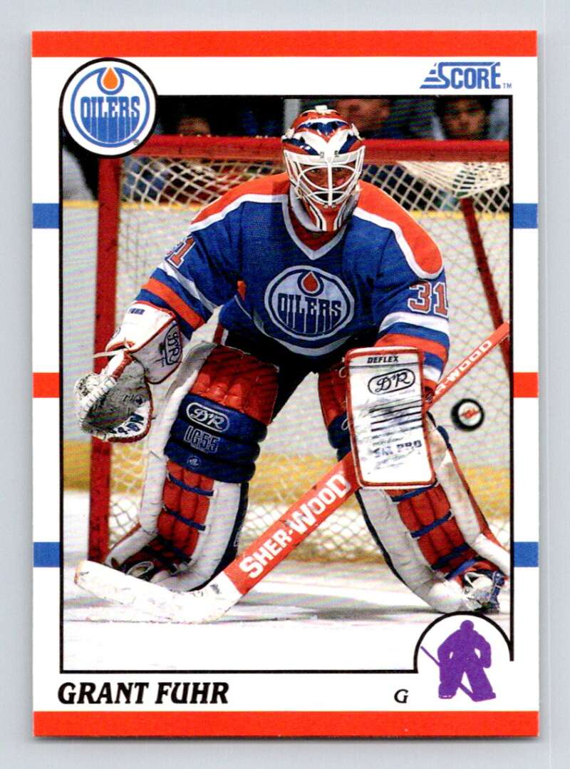 1990-91 Score American #275 Grant Fuhr  Edmonton Oilers  Image 1