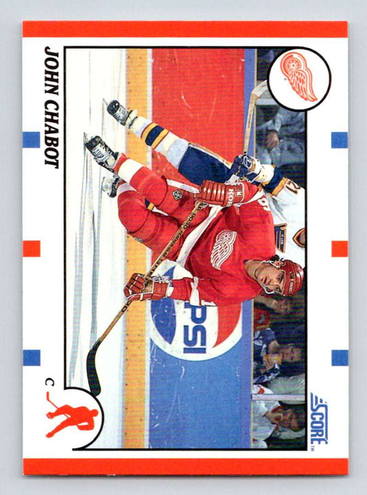 1990-91 Score American #277 John Chabot  Detroit Red Wings  Image 1