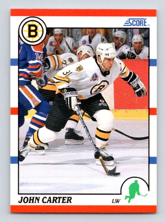 1990-91 Score American #283 John Carter  RC Rookie Boston Bruins  Image 1