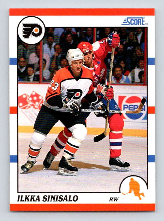 1990-91 Score American #286 Ilkka Sinisalo  Philadelphia Flyers  Image 1