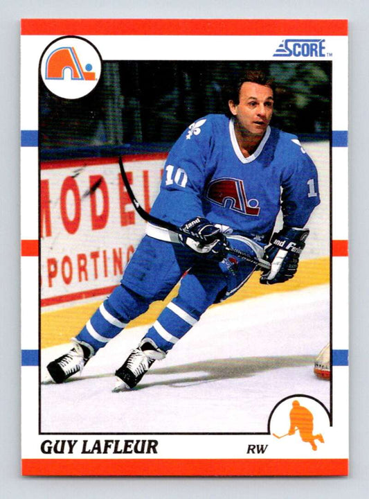1990-91 Score American #290 Guy Lafleur  Quebec Nordiques  Image 1