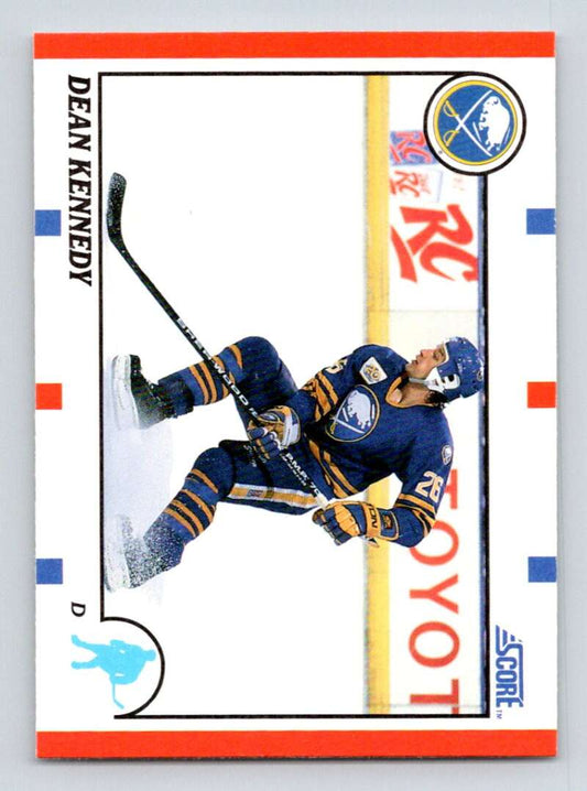 1990-91 Score American #299 Dean Kennedy  RC Rookie Buffalo Sabres  Image 1