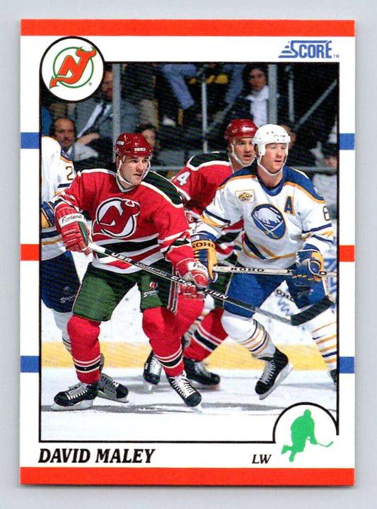 1990-91 Score American #310 David Maley  RC Rookie New Jersey Devils  Image 1