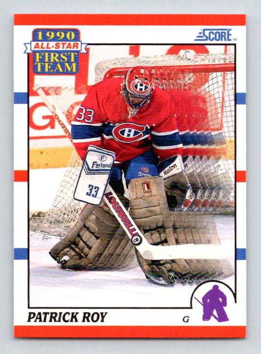 1990-91 Score American #312 Patrick Roy AS  Montreal Canadiens  Image 1