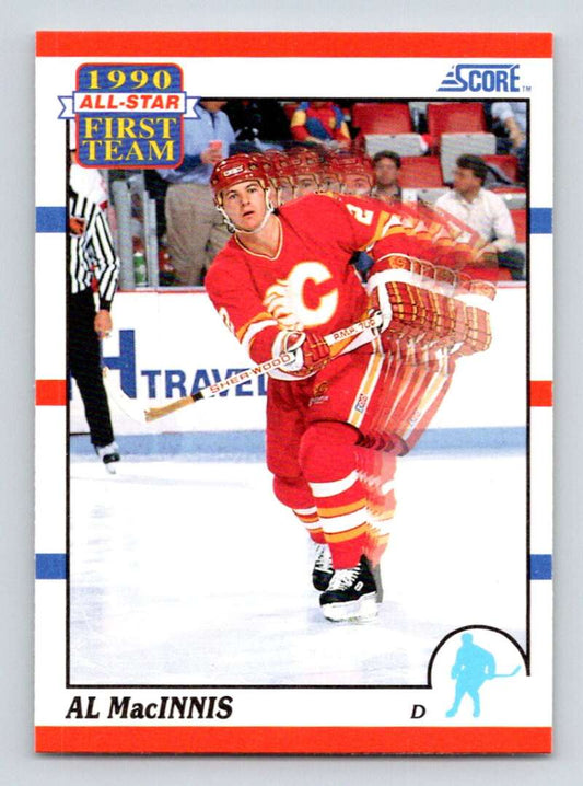 1990-91 Score American #314 Al MacInnis AS  Calgary Flames  Image 1