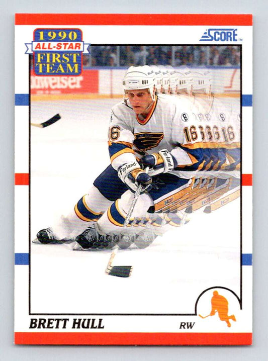1990-91 Score American #317 Brett Hull AS  St. Louis Blues  Image 1