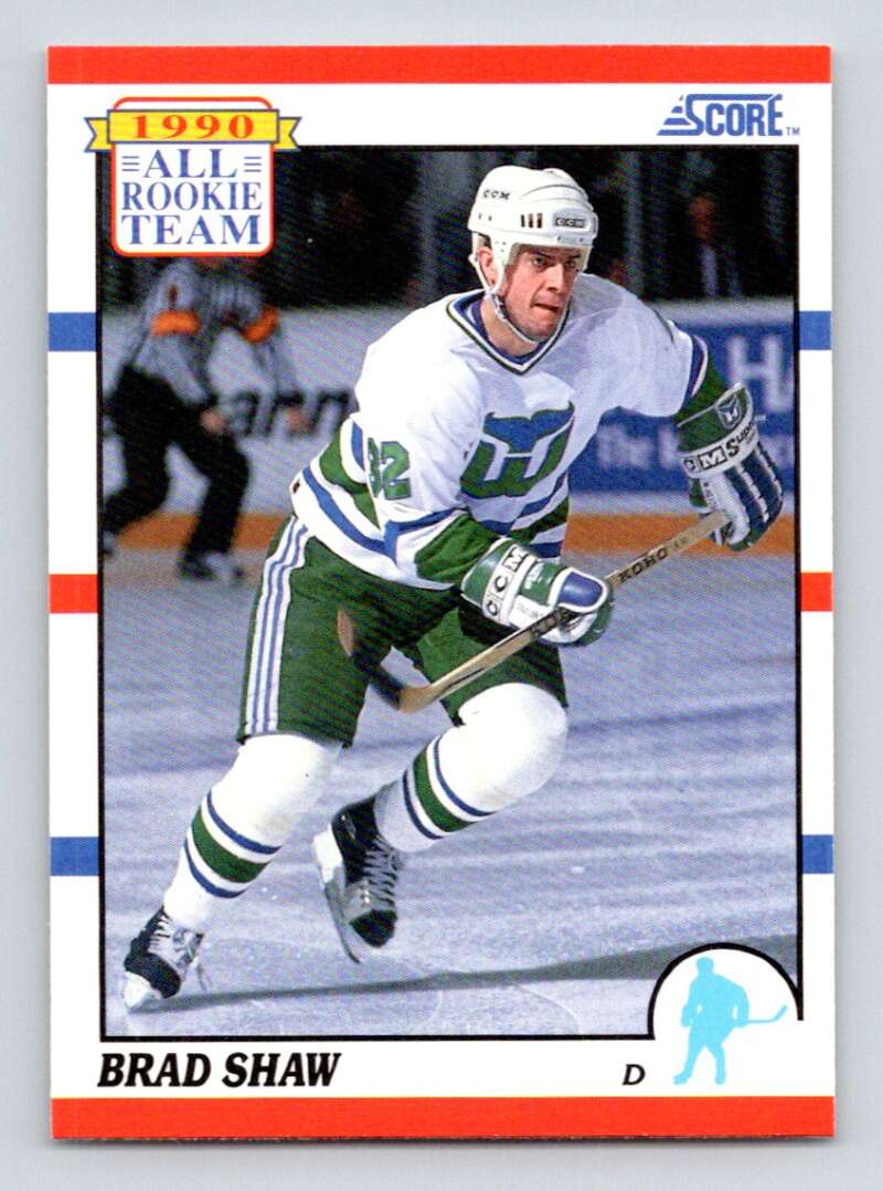 1990-91 Score American #325 Brad Shaw ART  Hartford Whalers  Image 1