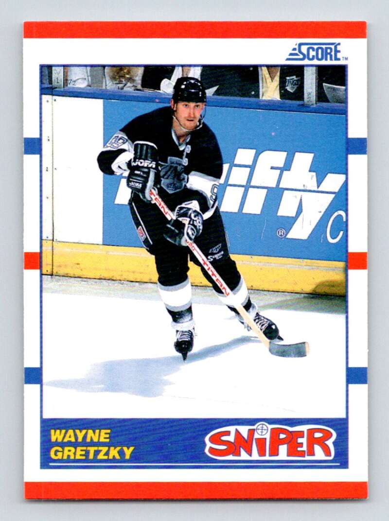 1990-91 Score American #336 Wayne Gretzky  Los Angeles Kings  Image 1