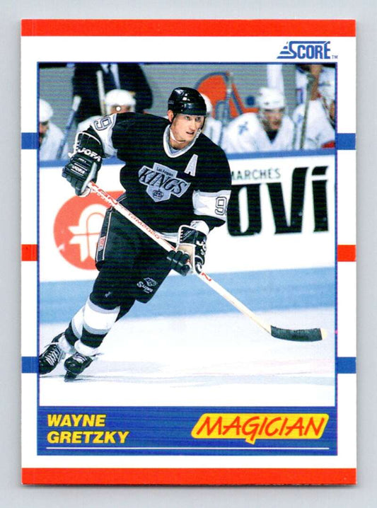 1990-91 Score American #338 Wayne Gretzky  Los Angeles Kings  Image 1