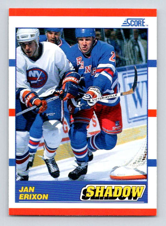 1990-91 Score American #343 Jan Erixon  New York Rangers  Image 1