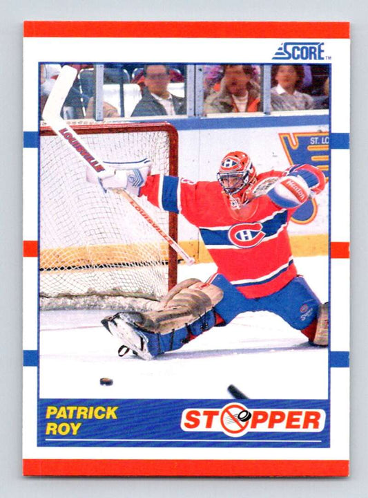 1990-91 Score American #344 Patrick Roy  Montreal Canadiens  Image 1