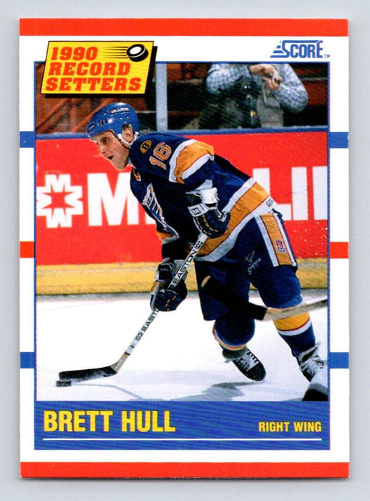 1990-91 Score American #346 Brett Hull RB  St. Louis Blues  Image 1