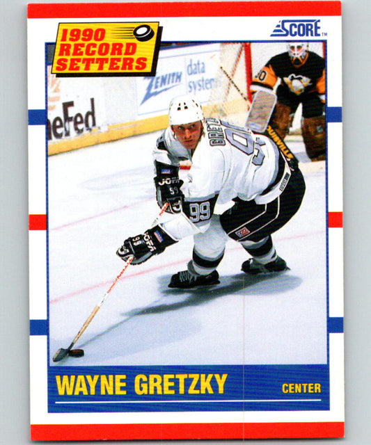 1990-91 Score American #347 Wayne Gretzky RB  Los Angeles Kings  Image 1