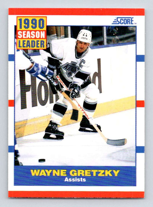 1990-91 Score American #352 Wayne Gretzky LL  Los Angeles Kings  Image 1