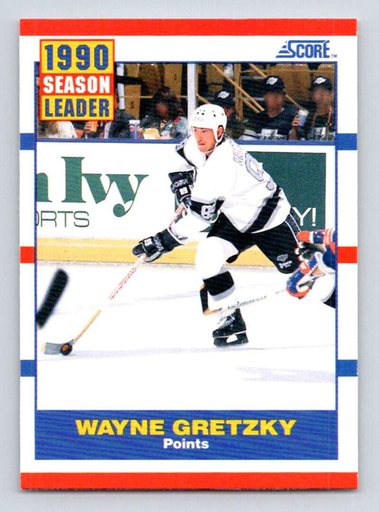 1990-91 Score American #353 Wayne Gretzky LL  Los Angeles Kings  Image 1