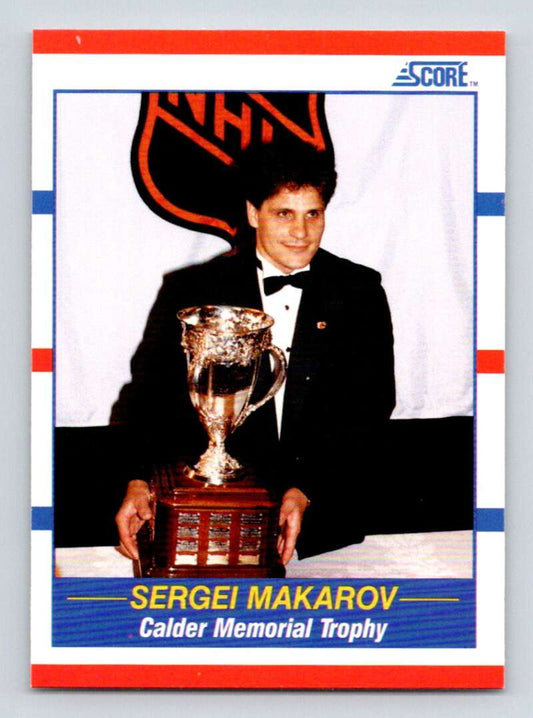 1990-91 Score American #362 Sergei Makarov TR  Calgary Flames  Image 1