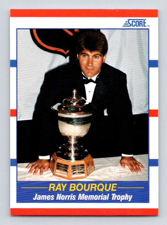 1990-91 Score American #363 Ray Bourque TR  Boston Bruins  Image 1