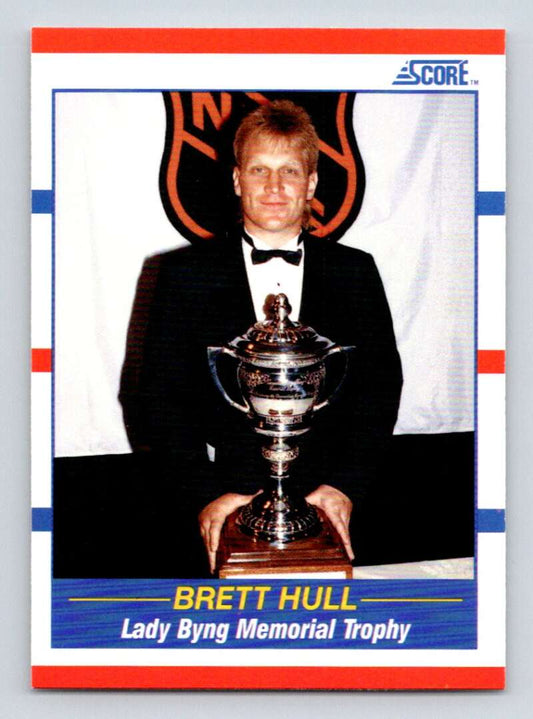 1990-91 Score American #366 Brett Hull TR  St. Louis Blues  Image 1