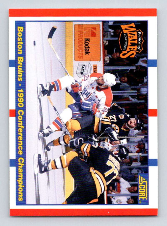 1990-91 Score American #368 Boston Bruins/Washington Capitals UER Image 1
