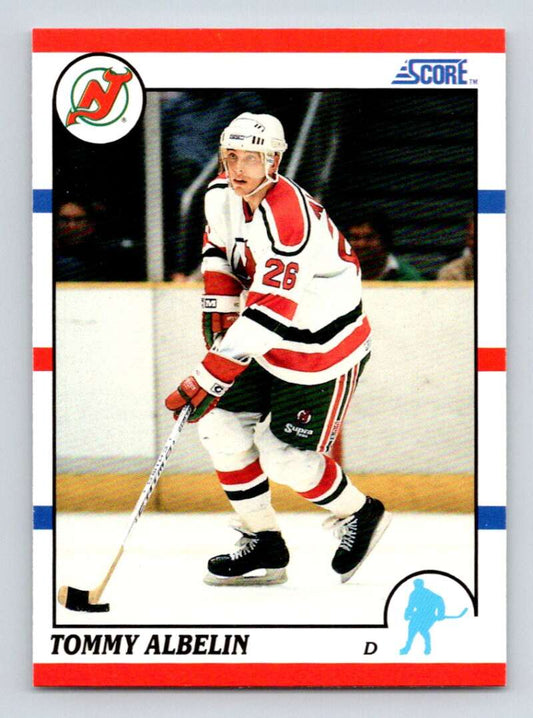 1990-91 Score American #378 Tommy Albelin  New Jersey Devils  Image 1