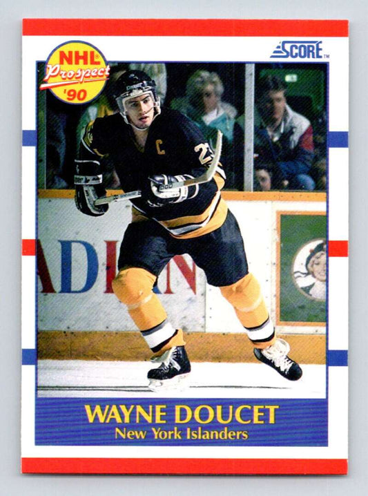 1990-91 Score American #397 Wayne Doucet  RC Rookie New York Islanders  Image 1