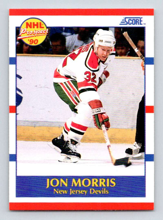 1990-91 Score American #401 Jon Morris  RC Rookie New Jersey Devils  Image 1