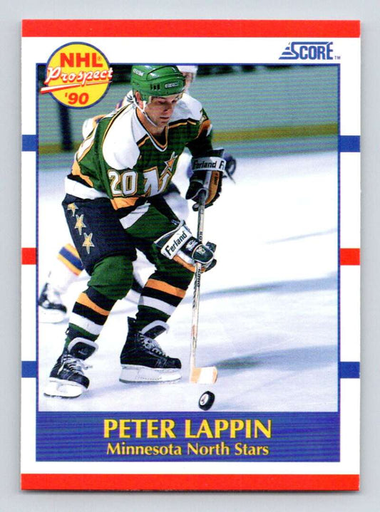 1990-91 Score American #403 Peter Lappin  RC Rookie Minnesota North Stars  Image 1